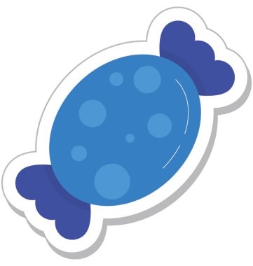 şeker düz vektör simgesi