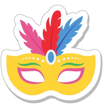 Karnaval düz vektör simgesi 