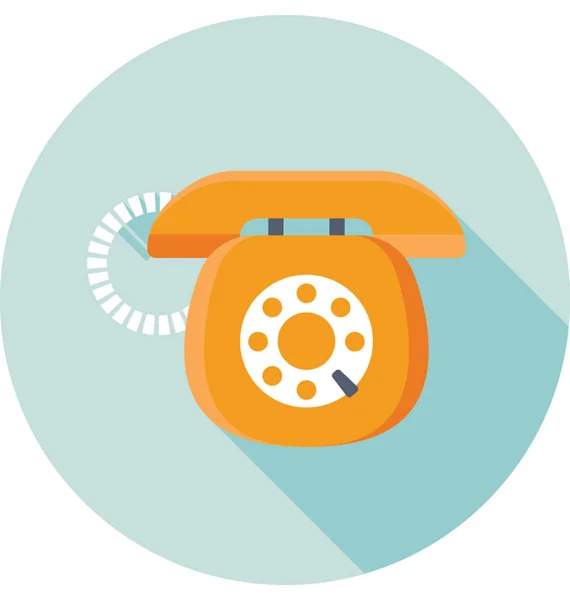 Retro Telefoon Vector Pictogram — Stockvector