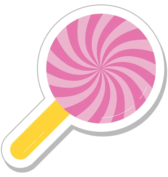 Lollipop Flache Vektorsymbol — Stockvektor