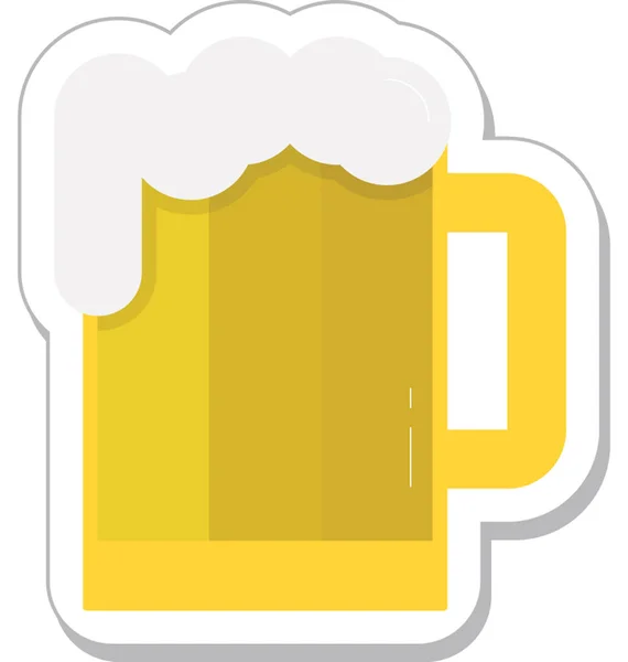 Tasse Bière Icône Vectorielle — Image vectorielle