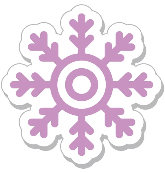 Sneeuwvlok Vector Icon — Stockvector