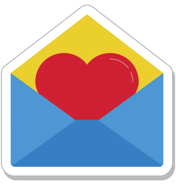 Amor Carta Vector Icono — Archivo Imágenes Vectoriales