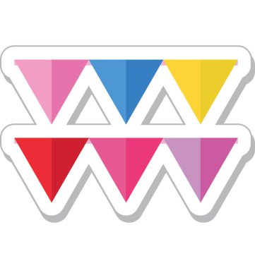  Kirazkuşları düz vektör simgesi 