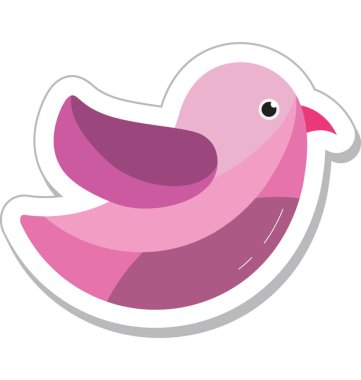 Güvercin Düz Vektör Simgesi