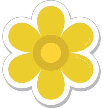 Çiçek Düz Vektör Simgesi