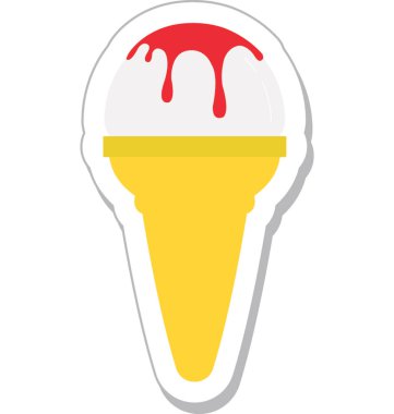 Buz koni vektör simgesi