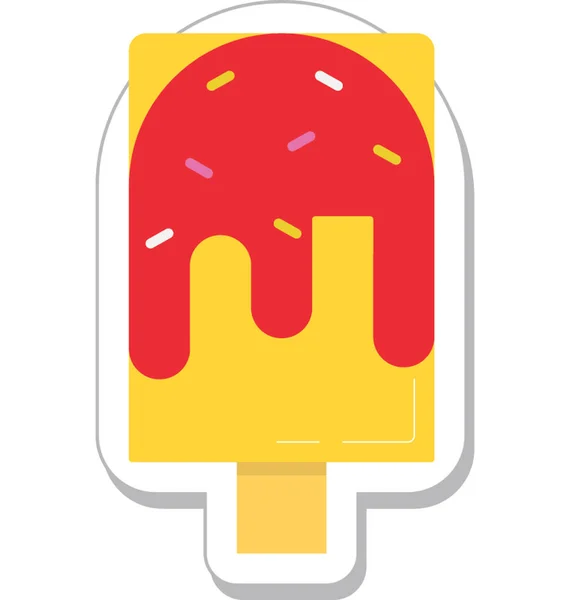 Popsicle Flat Vector Icon — Stock Vector