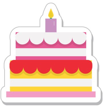 kek düz vektör simgesi