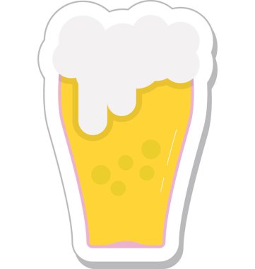 Bira bira bardağı vektör simgesi