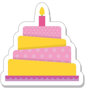 kek düz vektör simgesi