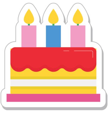 kek düz vektör simgesi