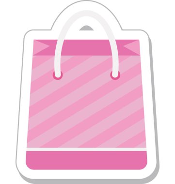 alışveriş poşeti vektör simgesi 