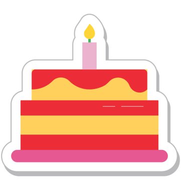 kek düz vektör simgesi