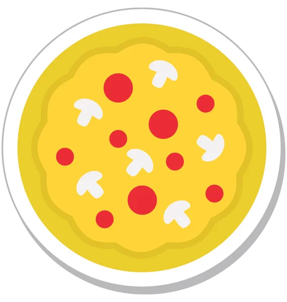 Biscuit Platte Vector Icon — Stockvector