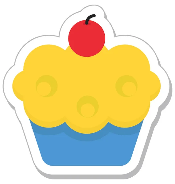 Cup Cake Vektor Symbol — Stock vektor