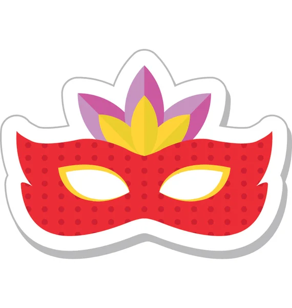 Carnaval Masker Vector Icoon — Stockvector