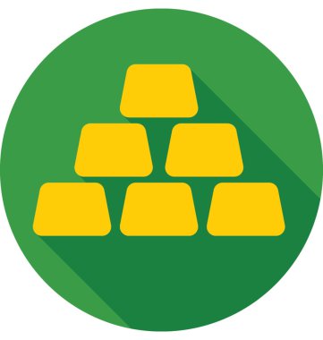 Altın külçeler vektör simgesi