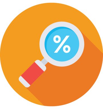 indirimli düz vektör simgesi 