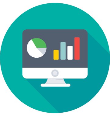 Çevrimiçi grafik vektör simgesi