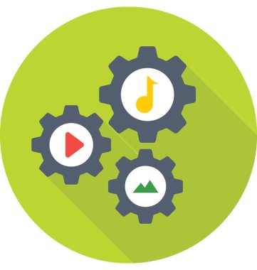 Tercihler düz vektör simgesi 