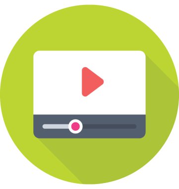 ortam oynatıcı vektör simgesi