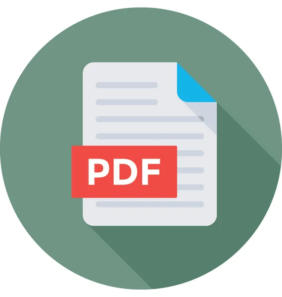 Archivo Pdf Vector Icono — Vector de stock