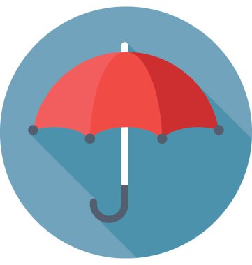 Şemsiye Düz Vektör Simgesi