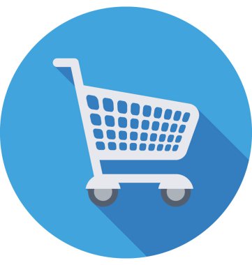 alışveriş arabası vektör simgesi