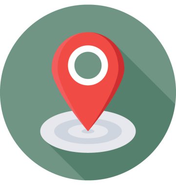 Harita konumu vektör simgesi