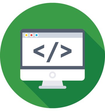 Düz vektör simgesi kodlanıyor