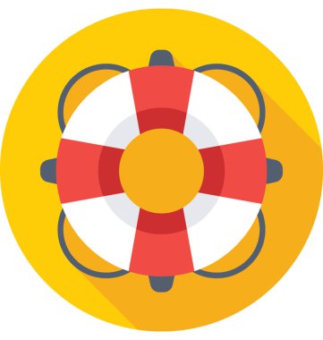 Destek düz vektör simgesi