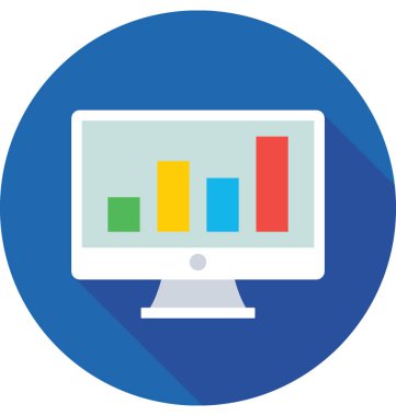 Çevrimiçi grafik vektör simgesi