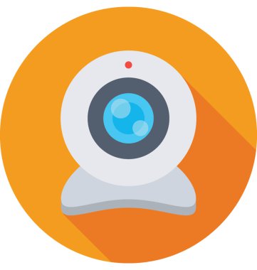 Web cam vektör simgesi
