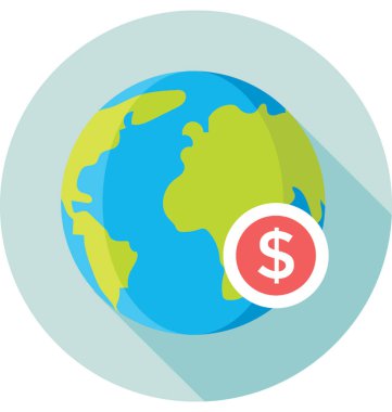 Küresel iş vektör simgesi