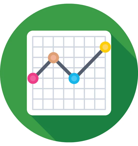 Диаграмма Плоской Векторной Иконы — стоковый вектор