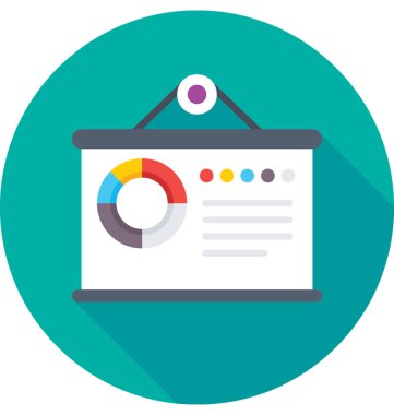 pasta grafiği vektör simgesi