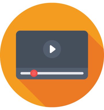 ortam oynatıcı vektör simgesi