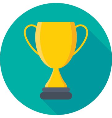 Trophy Düz Vektör Simgesi