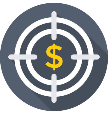 İş hedef vektör simgesi