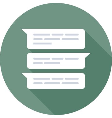 Düz vektör simge sohbet