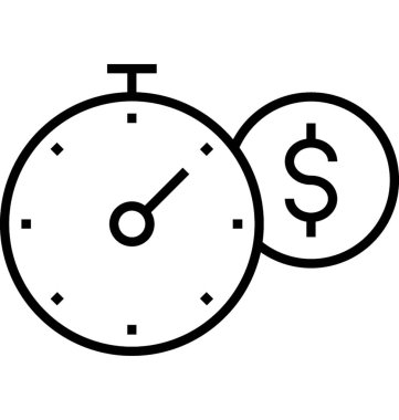 Para vektör simge Zamanı 