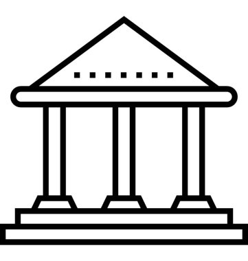 banka satırı vektör simgesi