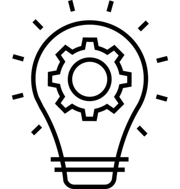 Yaratıcı zihin vektör simgesi