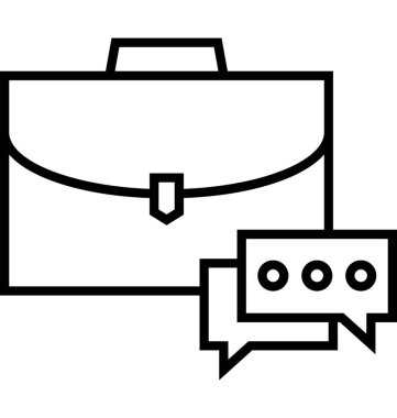 Portföy satırı vektör simgesi 