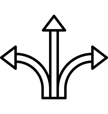 Yön satırı vektör simgesi 