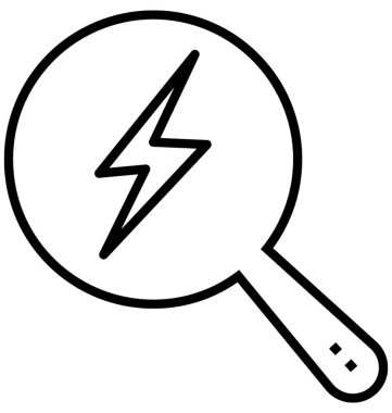 Büyüteç'i satırı vektör simgesi 