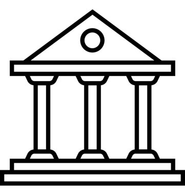 banka satırı vektör simgesi