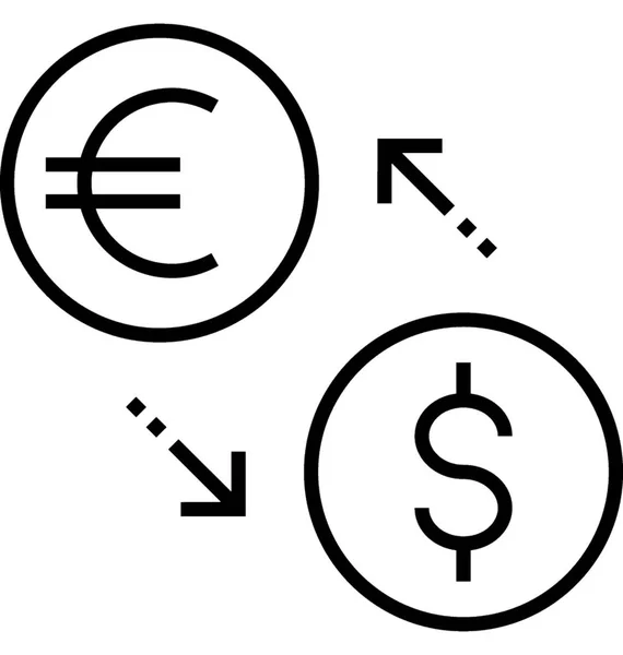 Wechselkursvektorsymbol — Stockvektor