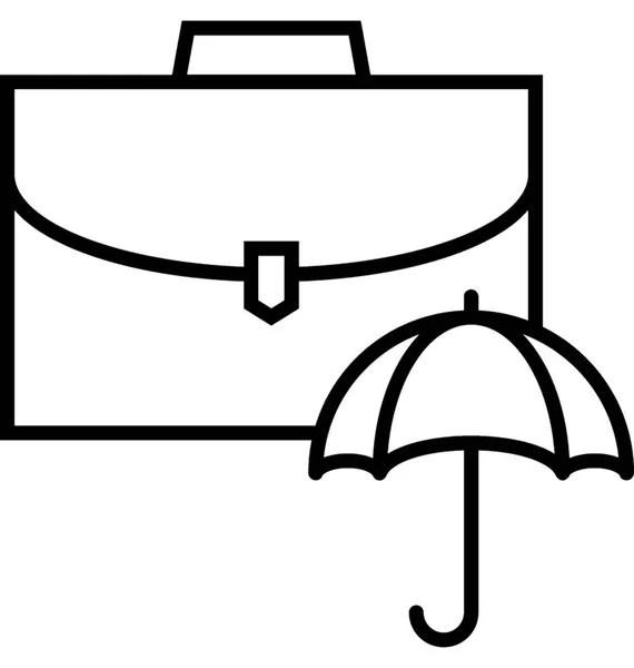 Векторная Икона Безопасного Портфеля — стоковый вектор